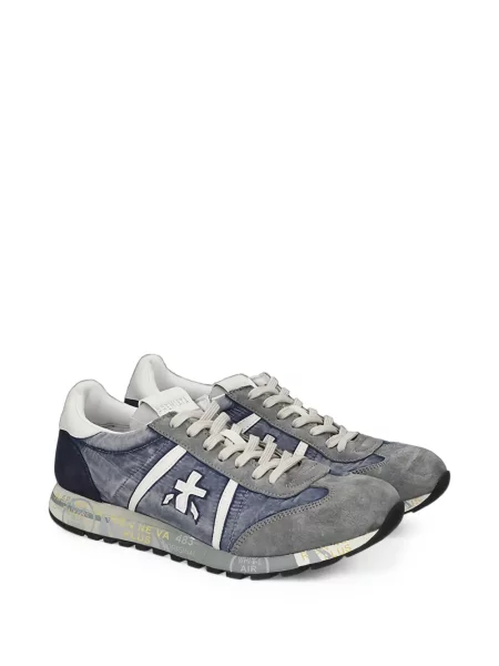 Sneakerși Premiata cu autograf albastru