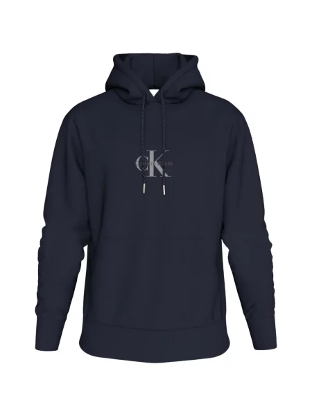 Húzózsinór kapucnis melegítő felső Calvin Klein nyomtatás kék