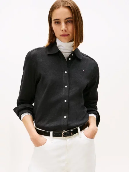 Tommy Hilfiger Bluzka z dżerseju Kobiety marmurkowy S szary