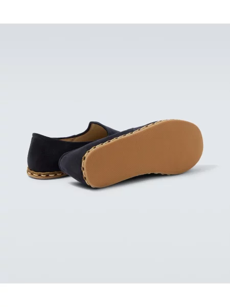 Slip on hlačke Sabah iz semiša modra