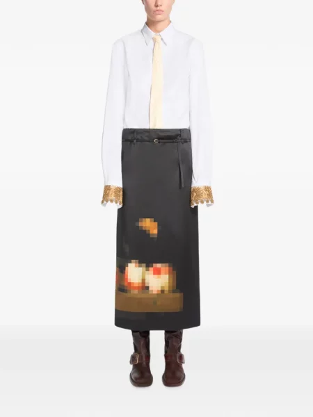 Lung fustă Dries Van Noten negru