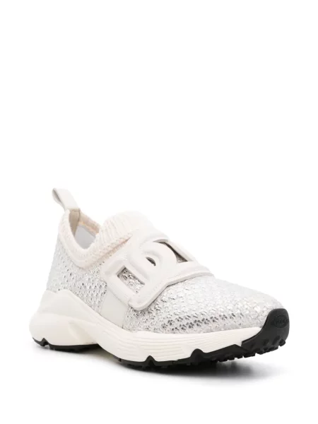 Sneakersy Tod's wsuwane białe