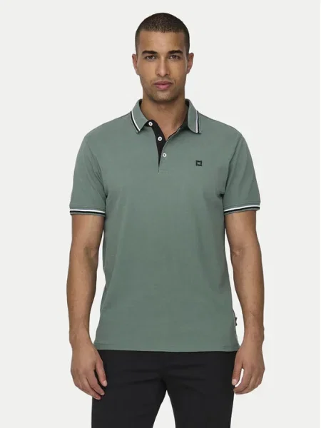 Only & Sons Tricou polo Fletcher verde