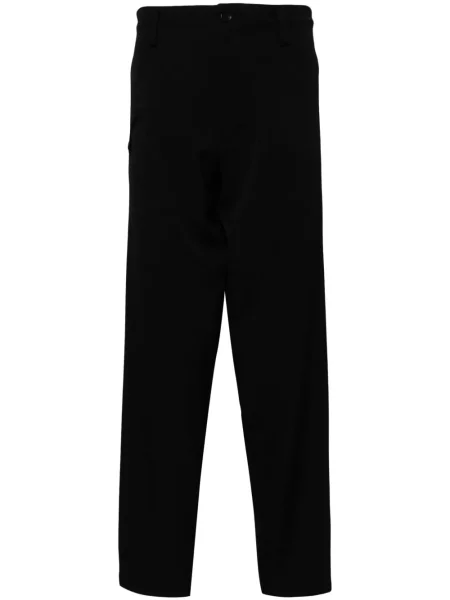 Pantaloni Yohji Yamamoto de lână negru