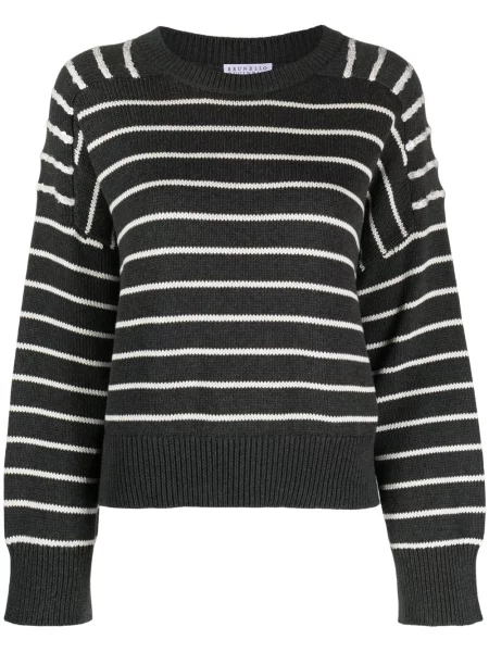 Lung pulover Brunello Cucinelli cu dungi