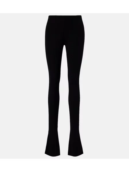 Pantaloni Gucci din jerseu evazate negru