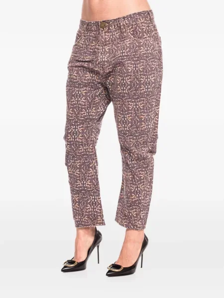 Blugi One Teaspoon cu imagine cu model leopard violet