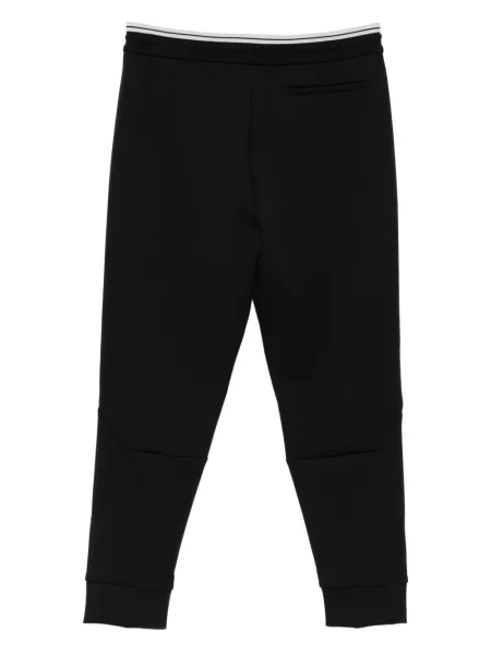 Pantaloni Boss alergare cu autograf negru