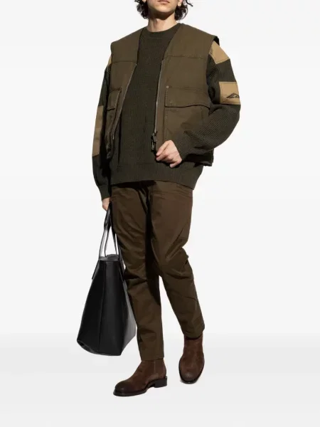 Pulover Dsquared2 cu broderie verde