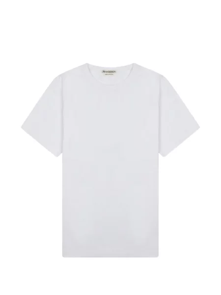 Μπλούζα Jw Anderson με στρογγυλή λαιμόκοψη λευκό
