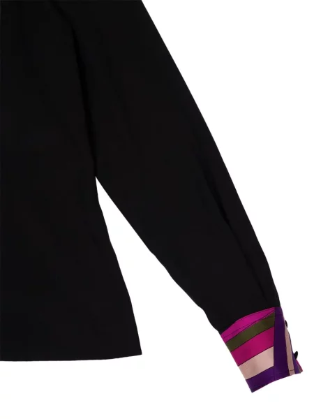 Cămașă Pucci cu imagine negru