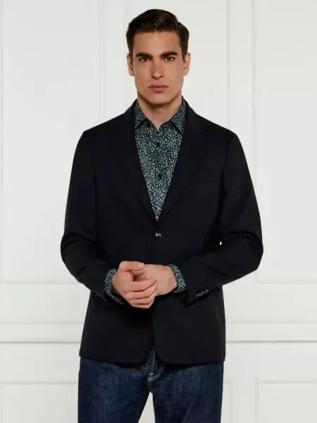 Emporio Armani Zakó gyapjú hozzáadásával kék