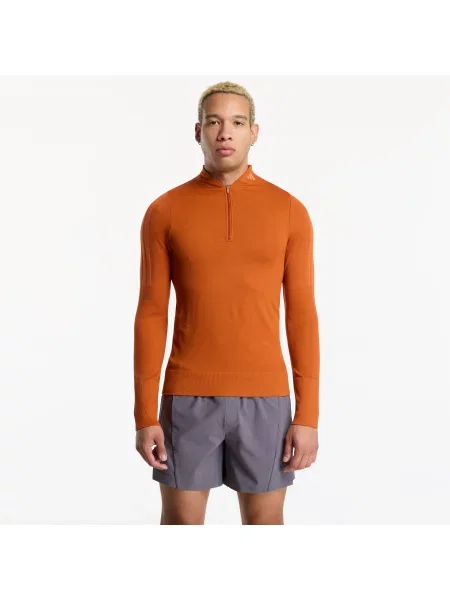T-shirt adidas x entire studios Uniform Flatknit Long sleeve Fox Red XS czerwona