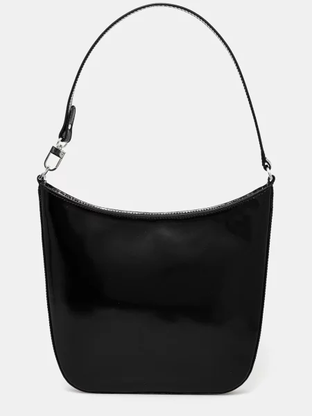 Geanta de piele By Far din piele negru