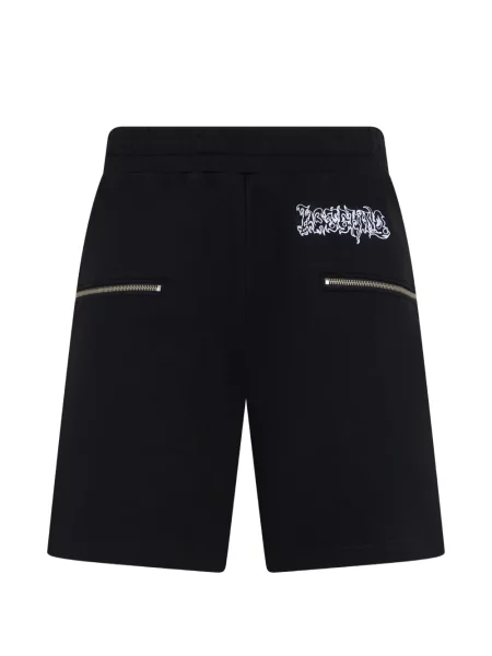 Pantaloni scurți Moschino cu imagine negru