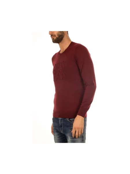 Sweter Armani Jeans czerwony