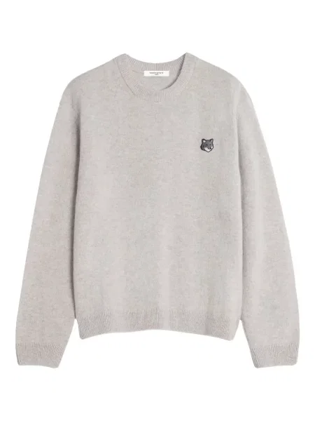Pulover Maison Kitsune de lână gri