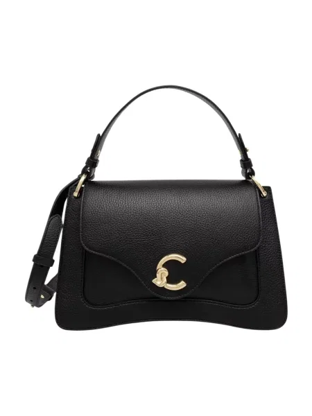 Torebka crossbody Coccinelle skórzana czarna