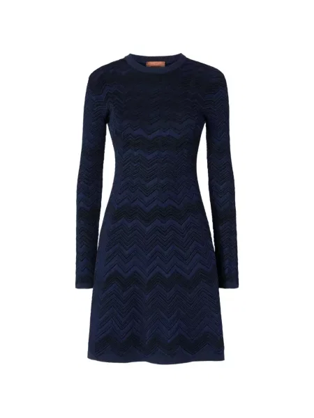 Rochie Missoni de lână albastru