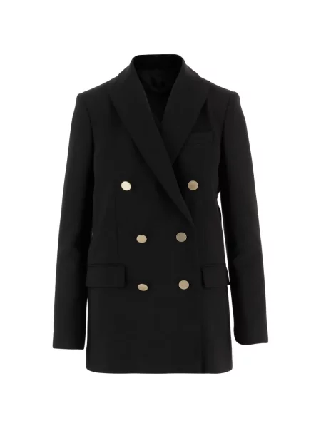 Dwurzędowa marynarka Fit dwurzędowa czarna