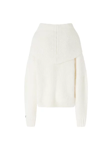 Dzianinowy sweter Pinko casual biały