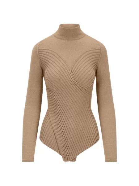 Pulover cu guler înalt heláncă Violante Nessi cu nervuri