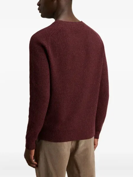 Pulover Woolrich cu decolteu rotund roșu