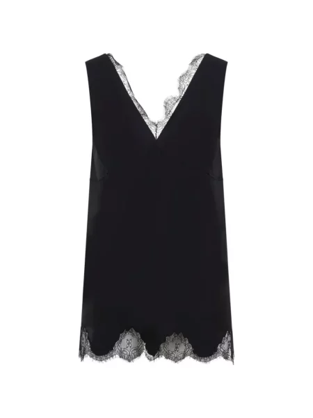 Bluză Carven din dantelă negru