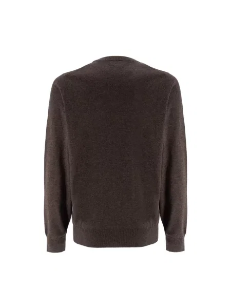 Sweter Brunello Cucinelli brązowy