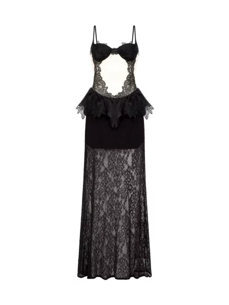 Rochie David Koma din dantelă negru