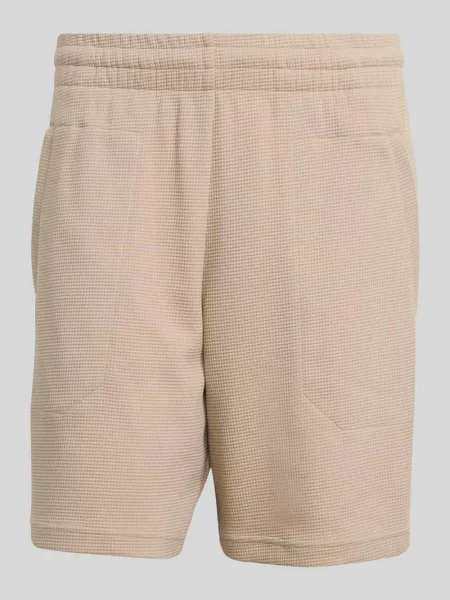 Szorty treningowe o kroju regular fit z elastycznym pasem Adidas Originals beżowe