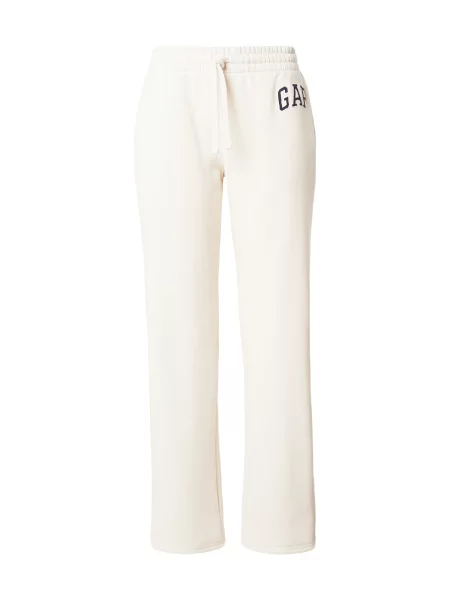 GAP Pantaloni HERITAGE ecru / bleumarin alb