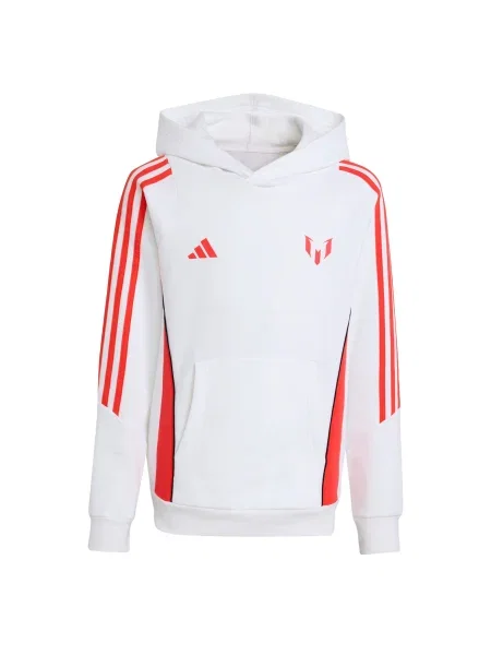ADIDAS PERFORMANCE Αθλητική μπλούζα φούτερ Messi πορτοκαλοκόκκινο / μαύρο λευκό