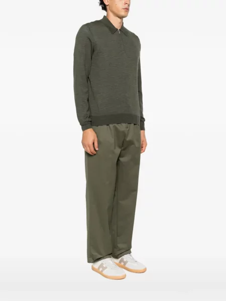 Tricou polo Enrico Mandelli tricotate verde