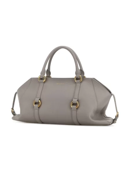Torebka Alexander Mcqueen skórzana szara