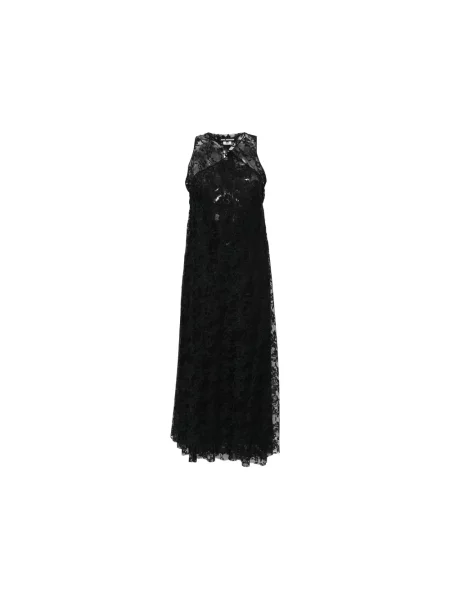Sukienka bez rękawów Junya Watanabe bez rękawów koronkowa czarna