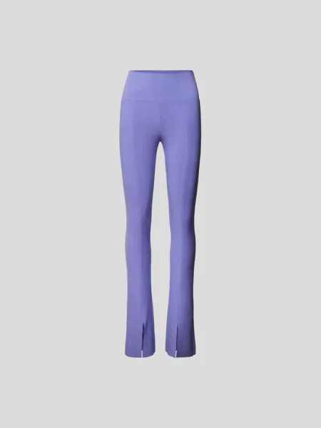 Legginsy Bootcut z rozcięciem Norma Kamali fioletowe