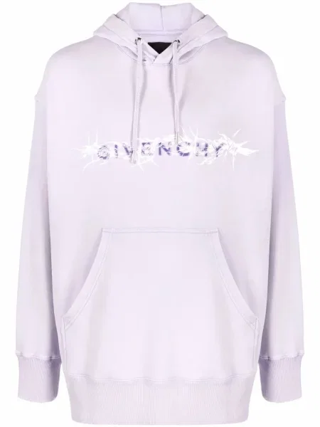 Суичър с качулка Givenchy виолетово