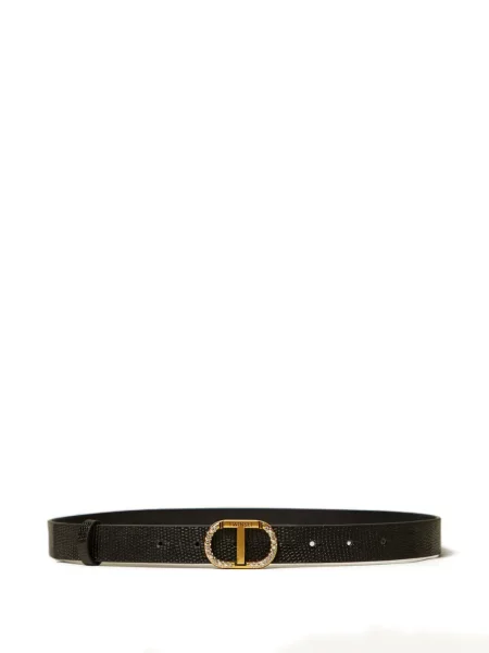 Curea Twinset din piele negru
