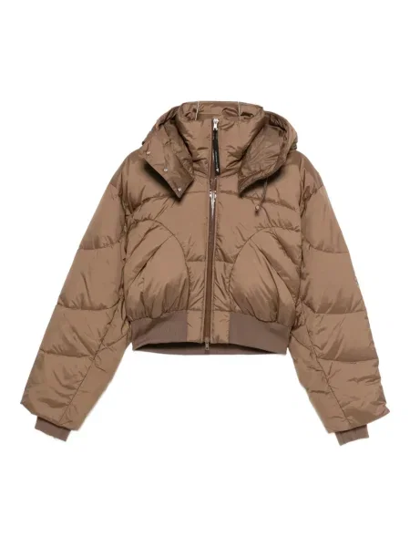 Geacă Adidas By Stella Mccartney cu glugă maro