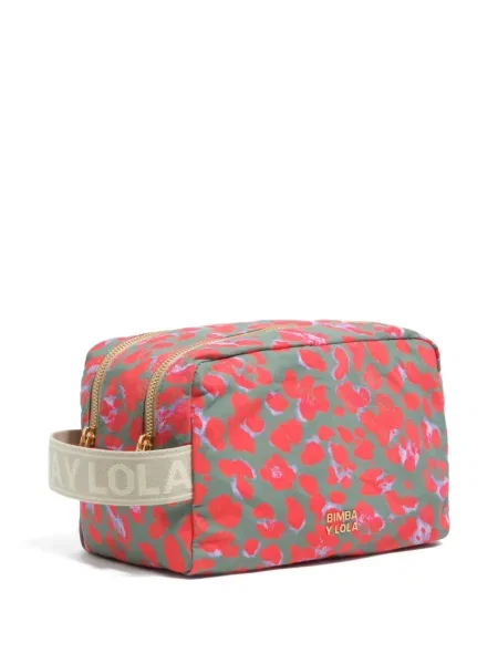 Geantă Bimba Y Lola cu imagine cu model leopard verde
