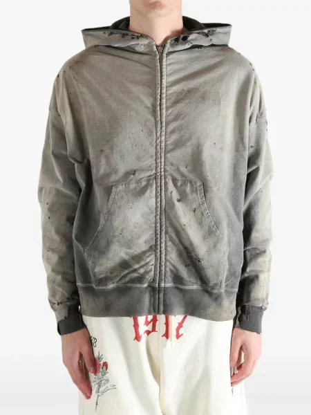 Hoodie Saint Mxxxxxx με φθαρμένο εφέ γκρι