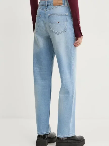 Džíny Tommy Jeans high waist modré