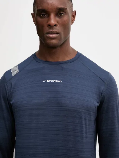 Лонгслив La Sportiva с принтом синий