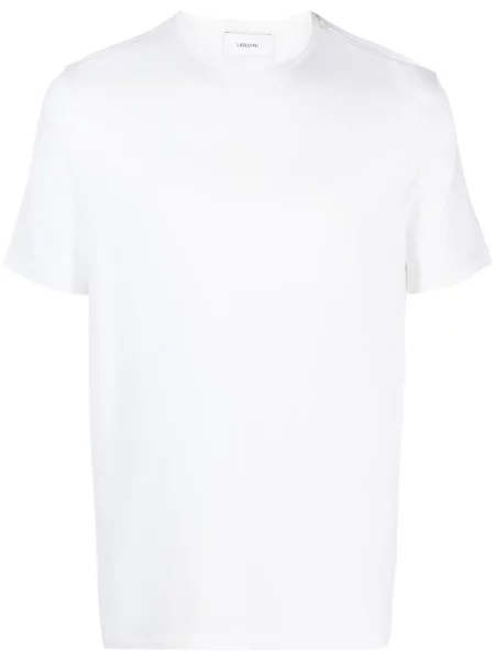 Tricou Lardini de lână scurt alb