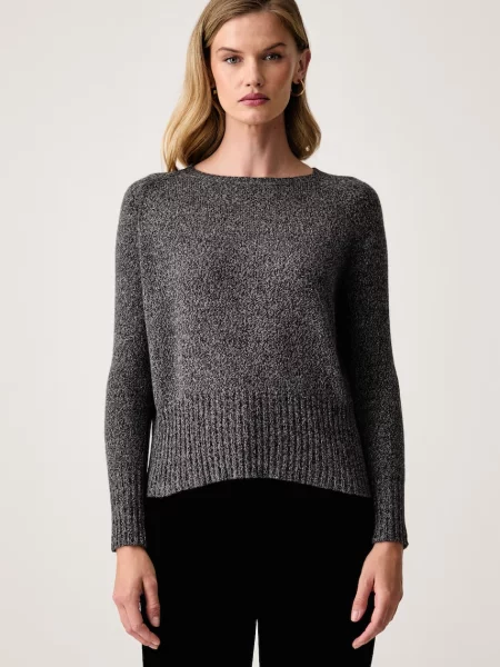Marella sweter z dodatkiem wełny MLSOCA szary