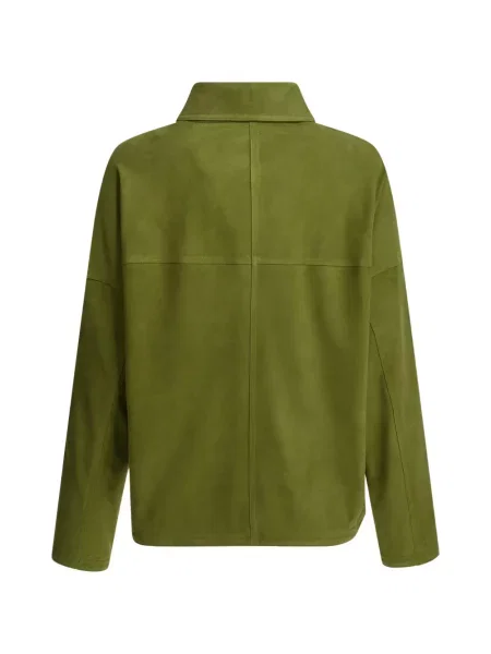 Geacă Furling By Giani din piele de căprioară verde