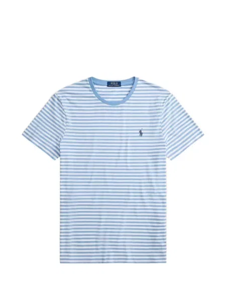 Кожени лоуфъри Polo Ralph Lauren бродирани синьо