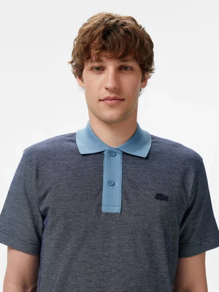 Поло Lacoste серое