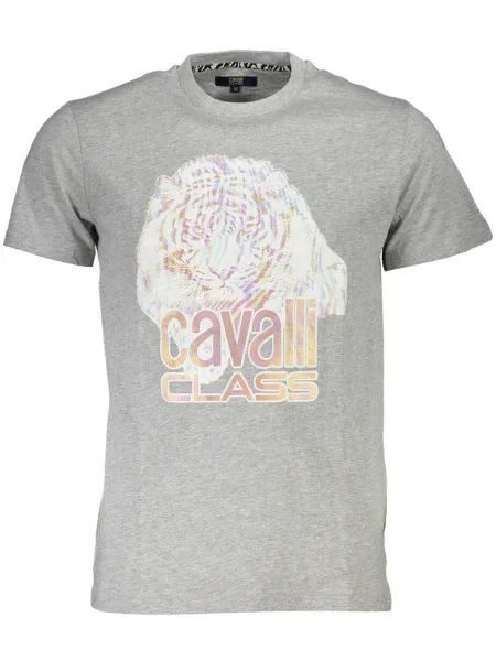 Tricou Cavalli Class scurt gri